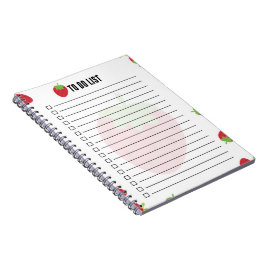 Cuaderno de notas de lista de tareas de fresa lind