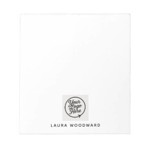 Cuaderno de notas de logotipo minimalista personal