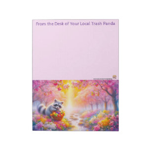 Cuaderno de notas de mapache