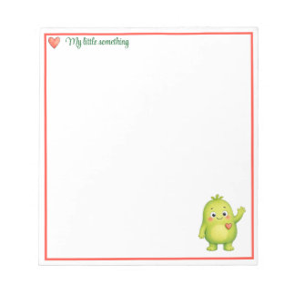 Cuaderno de notas de monstruo de acuarela lindo co