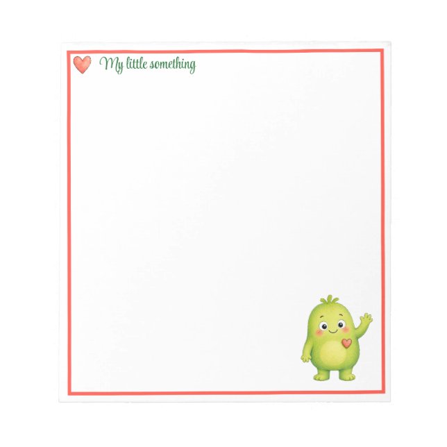 Cuaderno de notas de monstruo de acuarela lindo co (Frente)