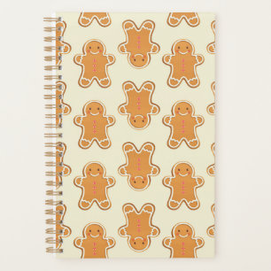 Cuaderno de notas de Navidad de galletas de jengib