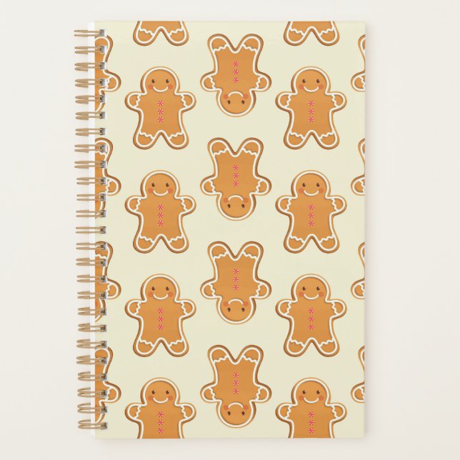 Cuaderno de notas de Navidad de galletas de jengib (Anverso)