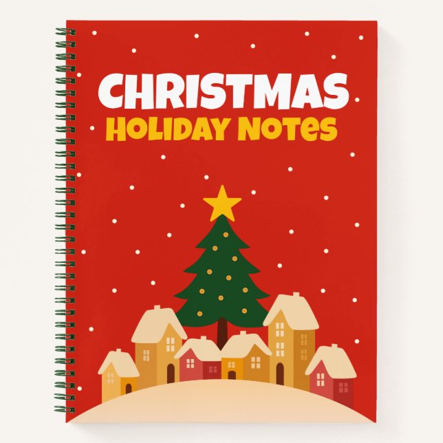 Cuaderno de notas de Navidad – Notas rayadas (Anverso)