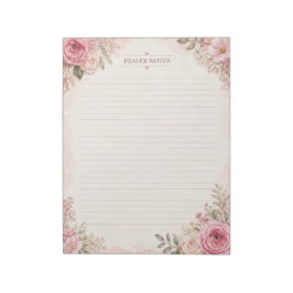 Cuaderno de notas de oración floral lindo