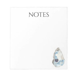 cuaderno de notas de ostras
