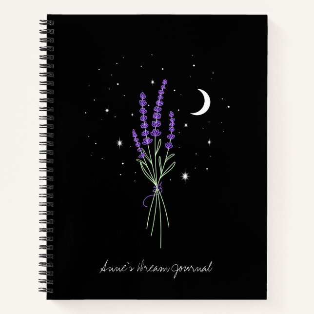 Cuaderno de notas de Personalizado de Lavender Dre (Anverso)