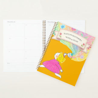Cuaderno de notas de pintura floral caprichosa