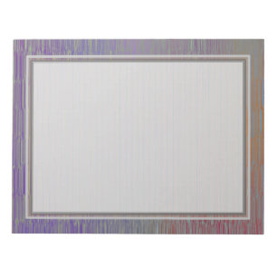 Cuaderno de notas de plata alineado 8.5x11