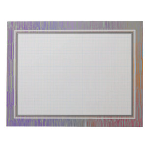 Cuaderno de notas de plata alineado rejilla 8.5x11