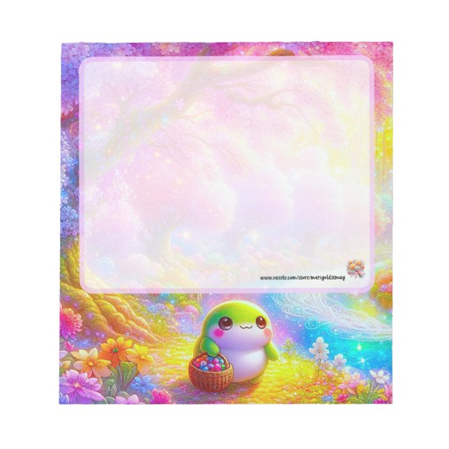 Cuaderno de notas de Rana Kawaii (Frente)