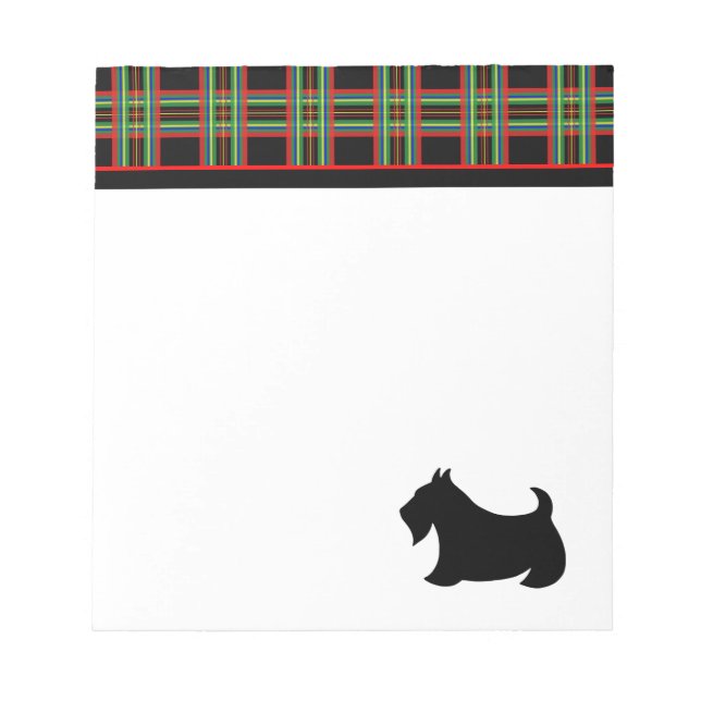 Cuaderno de notas de Terrier Escocés de Cuadros Ne (Frente)