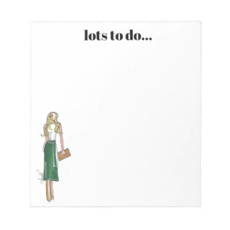 Cuaderno de notas de vestido verde