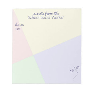 Cuaderno de notas del asistente social de la