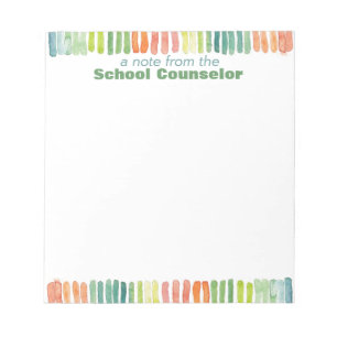 Cuaderno de notas del consejero de la escuela de