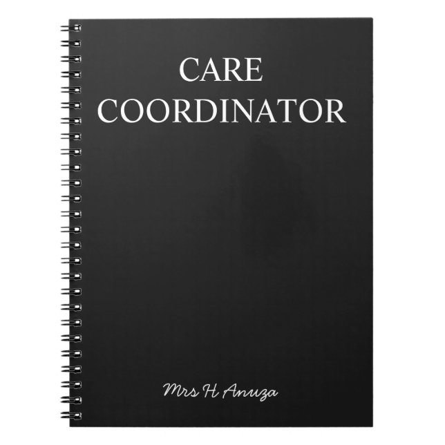 Cuaderno de notas del coordinador de cuidados | (Frente)