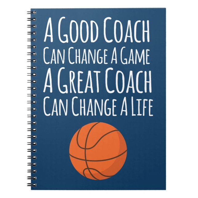 Cuaderno de notas del entrenador de baloncesto azu (Frente)