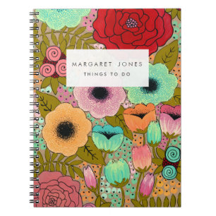 Cuaderno de notas del Floral Garden