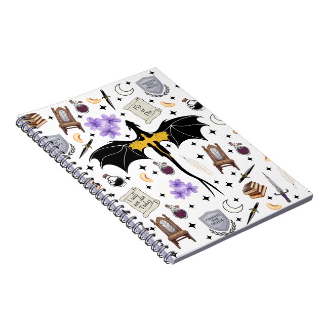 Cuaderno de notas del libro de fantasía romántica  (Lado Derecho)