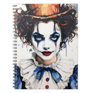Cuaderno de notas del payaso Pierrot Vintage