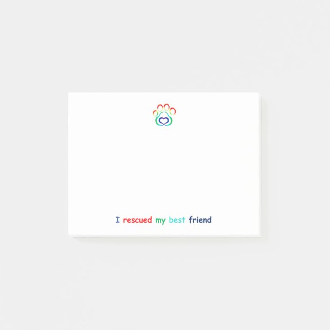 Cuaderno de notas del post-it de la impresión de (Anverso)