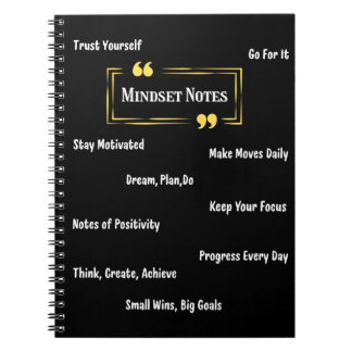 Cuaderno de notas diarias de mentalidad