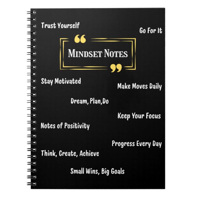 Cuaderno de notas diarias de mentalidad (Frente)