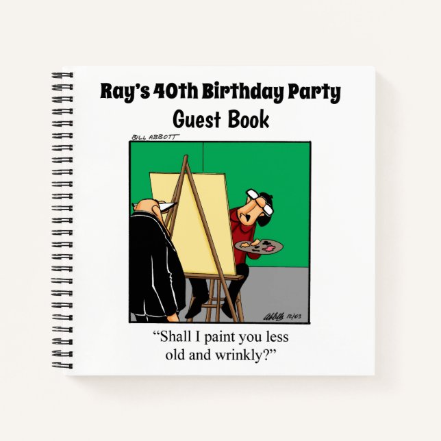Cuaderno de notas divertidísimas para la fiesta de (Anverso)