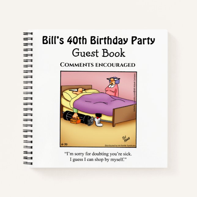 Cuaderno de notas divertidísimas para la fiesta de (Anverso)