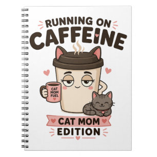 Cuaderno de notas divertido para mamá gata que viv