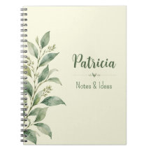 Cuaderno de notas e ideas botánicas personalizadas