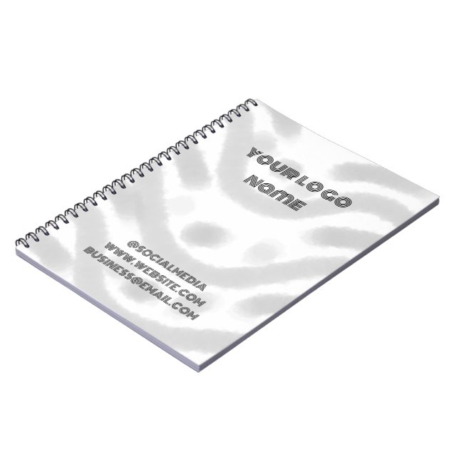 Cuaderno de notas elegante simple personalizado co (Lado Izquierdo)