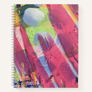 Cuaderno de notas en el diseño de algodón en negri