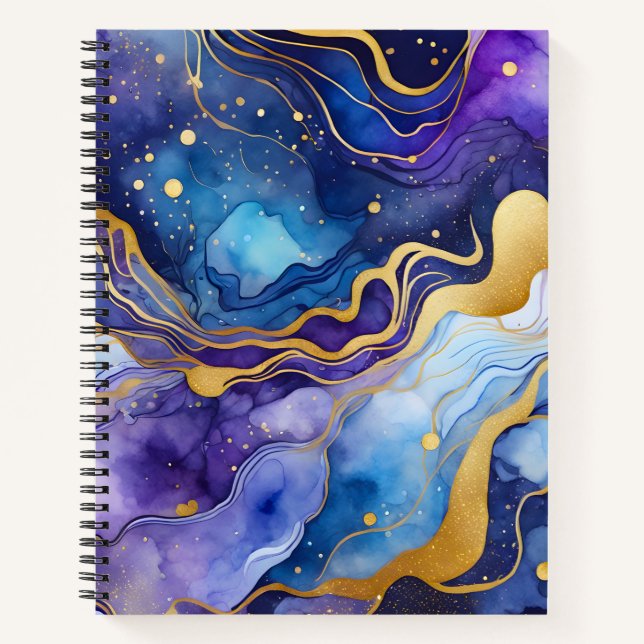 Cuaderno de notas en espiral de arte de la tinta d (Anverso)