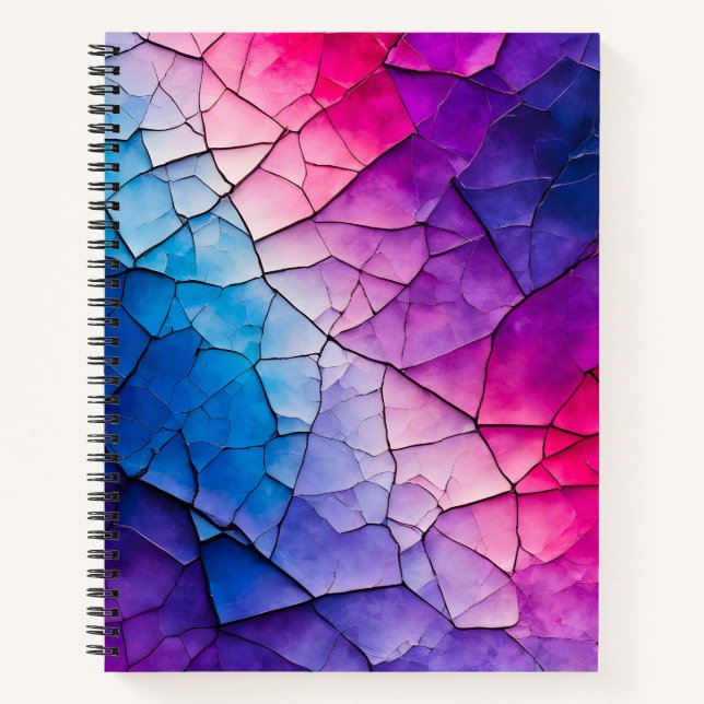 Cuaderno de notas en espiral de arte de papel negr (Anverso)