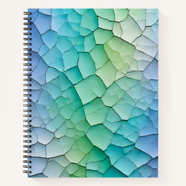 Cuaderno de notas en espiral de arte de papel negr (Anverso)