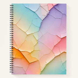 Cuaderno de notas en espiral de arte de papel negr