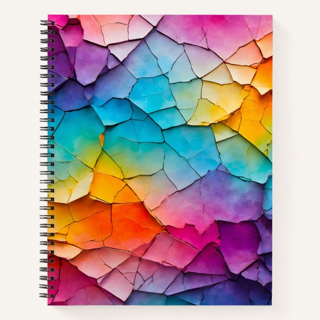 Cuaderno de notas en espiral de arte de papel negr (Anverso)