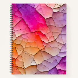Cuaderno de notas en espiral de arte de papel negr