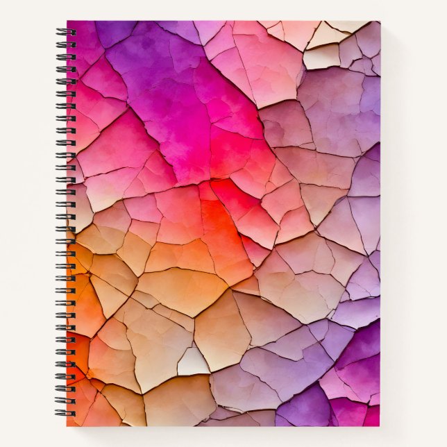Cuaderno de notas en espiral de arte de papel negr (Anverso)