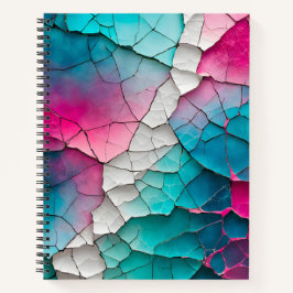 Cuaderno de notas en espiral de arte de papel negr