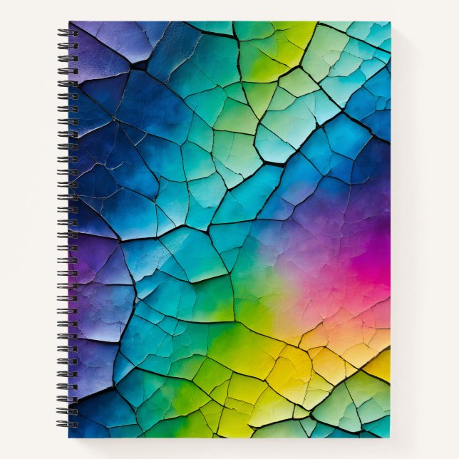Cuaderno de notas en espiral de arte de papel negr (Anverso)