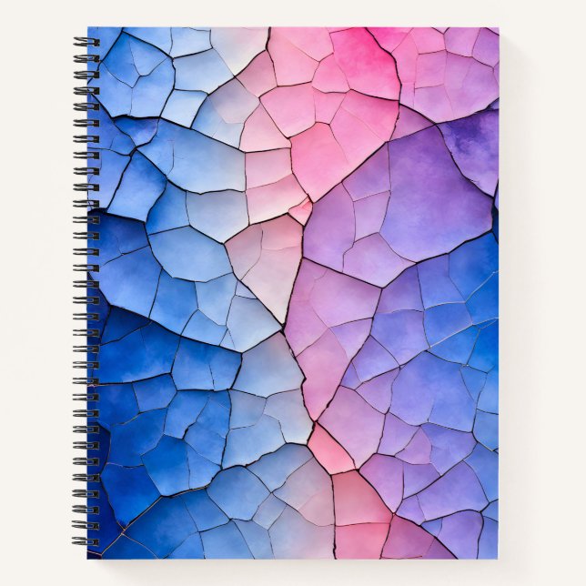 Cuaderno de notas en espiral de arte de papel negr (Anverso)