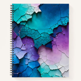 Cuaderno de notas en espiral de arte de papel negr