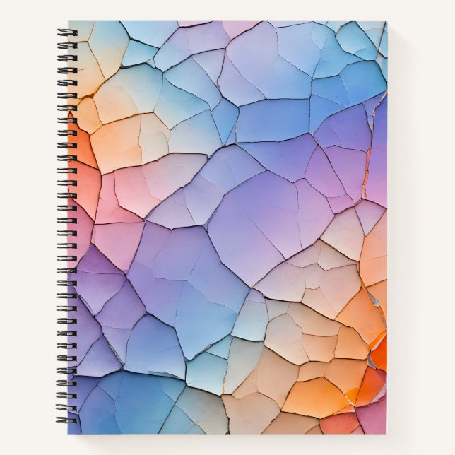 Cuaderno de notas en espiral de arte de papel negr (Anverso)