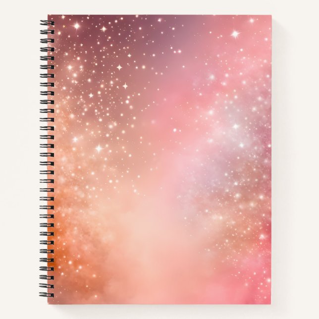 Cuaderno de notas en espiral de arte galáctico col (Anverso)