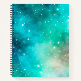 Cuaderno de notas en espiral de arte galáctico col