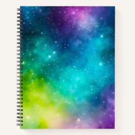 Cuaderno de notas en espiral de arte galáctico col