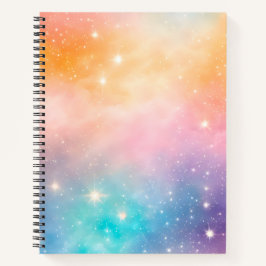 Cuaderno de notas en espiral de arte galáctico col
