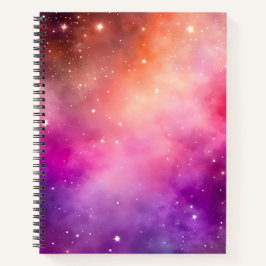 Cuaderno de notas en espiral de arte galáctico col